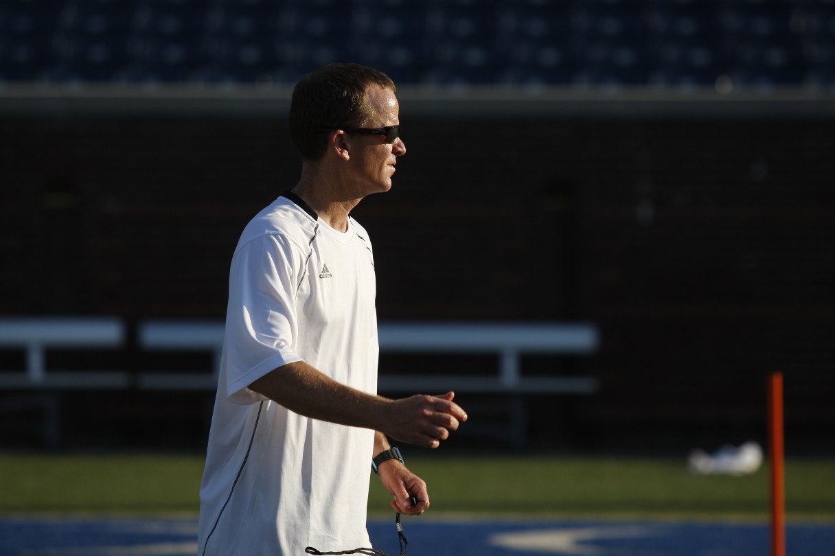 Chattanooga Football Club coach Bill Elliott during practice at Finley Stadium on in this file photo.