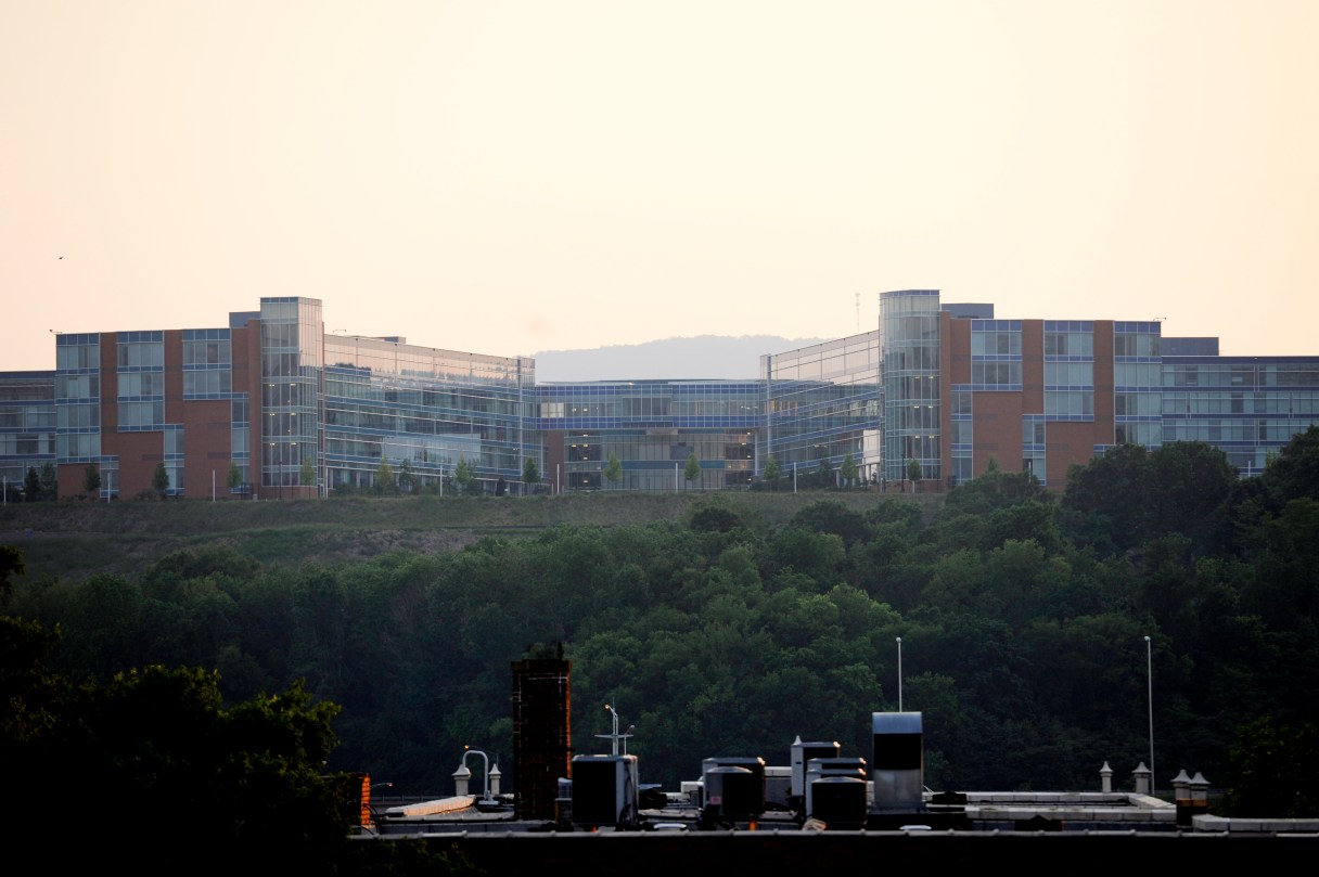 BlueCross BlueShield of Tennessee headquarters sits above downtown Chattanooga.
