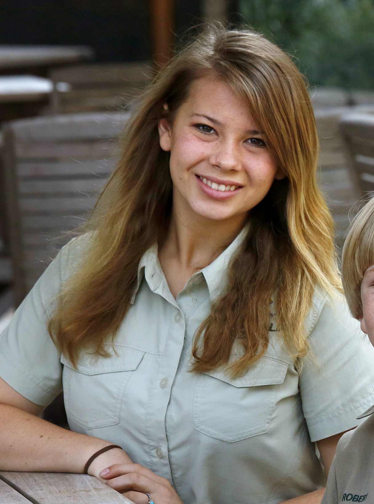 FILE - In this Oct. 24, 2013 file photo, Bindi Irwin, daughter of the late Australian animal activist Steve Irwin, poses after an interview in Hong Kong. Irwin is the first celebrity revealed to compete on season 21 of ABC’s “Dancing with the Stars.” “Good Morning America” revealed the casting news Monday, Aug. 24, 2015, with a live interview with Irwin. (AP Photo/Vincent Yu, File)