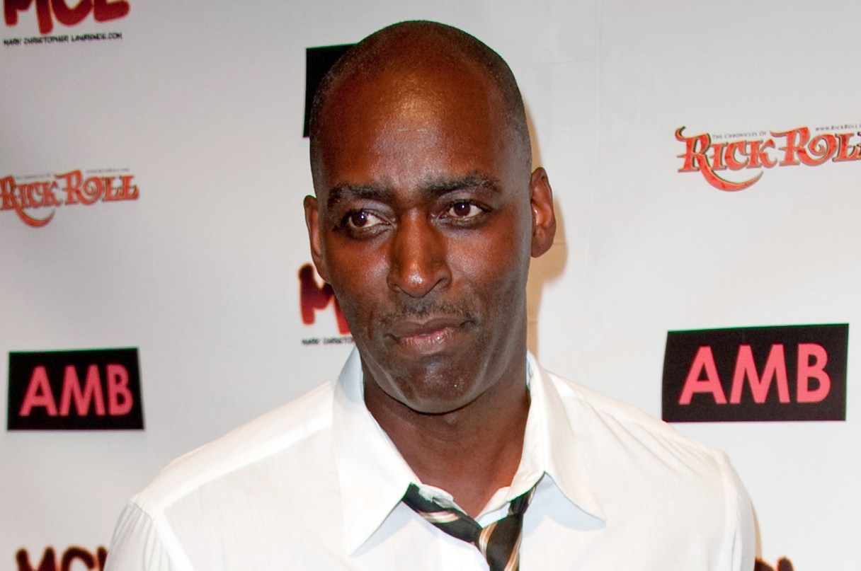 FILE - In this Oct. 6, 2012 file photo, actor Michael Jace attends WordTheatre presents Storytales at Ford Amphitheatre in Los Angeles. Jace's murder trial is scheduled to begin on Monday, May 23, 2016, in downtown Los Angeles. The actor best known for playing a police officer on the FX series "The Shield"� is charged with shooting his wife to death in their Los Angeles home on May 19, 2014 and faces 50 years to life in prison if convicted. (Photo by Richard Shotwell/Invision/AP, File)