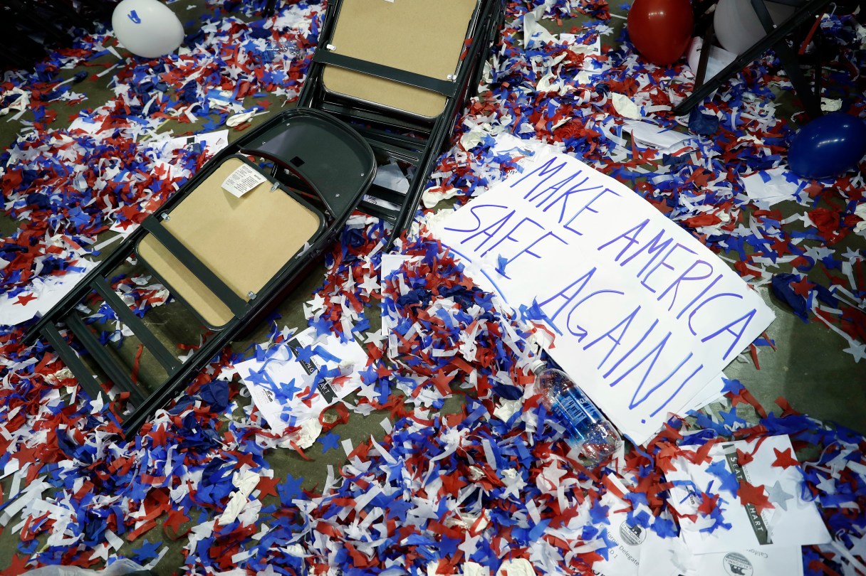 during the final day of the Republican National Convention in Cleveland, Thursday, July 21, 2016. (AP Photo/Carolyn Kaster)