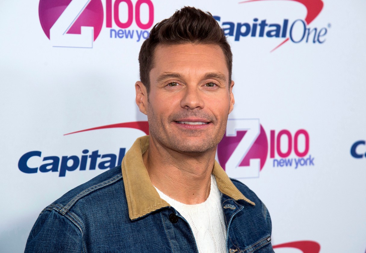 FILE - In this Dec. 9, 2016 file photo, Ryan Seacrest attends Z100's iHeartRadio Jingle Ball at Madison Square Garden in New York. Seacrest says he and about five other people got stuck in a Times Square elevator before an appearance on ABC's "Good Morning America" and were rescued by firefighters. The host of "Dick Clark's New Year's Rockin' Eve with Ryan Seacrest" was heading up to the crystal ball on Friday morning, Dec. 30, 2016, when the elevator got stuck. (Photo by Charles Sykes/Invision/AP, File)