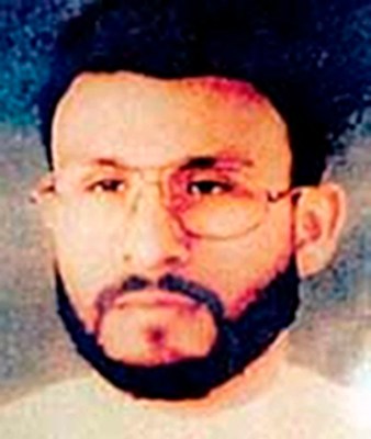 In this photo provided by U.S. Central Command, shows Abu Zubaydah, date and location unknown. The first CIA captive subjected to harsh interrogation after the Sept. 11 attacks has made a last-minute decision not to testify about conditions inside the Guantanamo Bay detention center. Zubaydah was to testify Friday, May 19, 2017, at a court hearing for a fellow detainee, but his testimony was scrapped after a Thursday night meeting with his lawyers. They feared his testimony could create legal troubles for him in the future. (AP Photo/U.S. Central Command)