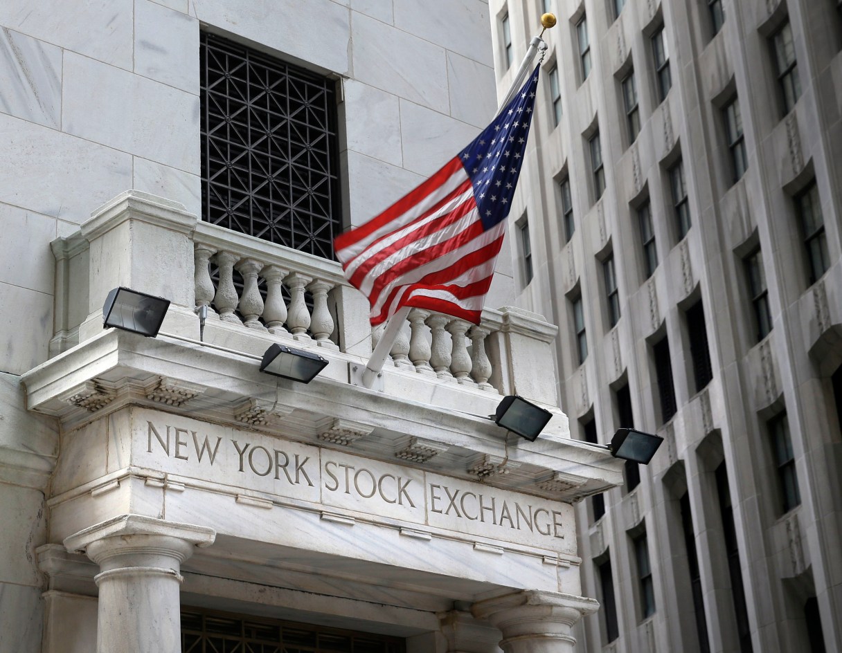FILE - This Monday, Aug. 24, 2015, file photo shows the New York Stock Exchange. Stocks are edging higher in early trading on Wall Street, Friday, June 2, 2017. Investors were disappointed by a report showing a slowdown in hiring in May. (AP Photo/Seth Wenig, File)