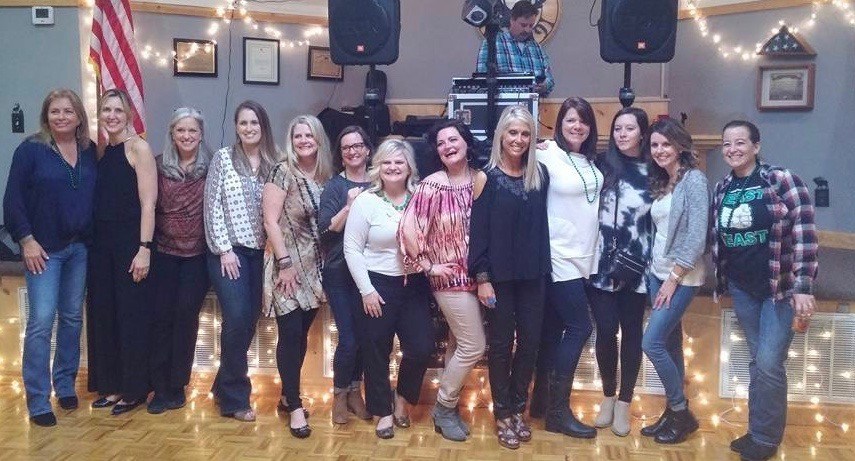 Members of the Hurricane Party's planning committee gather at the Elks Lodge. From left are Diane Clement, Ashlie Henderson, Chris Treadwell, Kim Garland, Patti Mason, Cindy Newman, Crystal Newman, Chasta Devine, Holley Blalock, Chrissy Fletcher, Jennifer Fletcher, Angela Shannon and Jamie Hollingsworth. (Contributed photo)