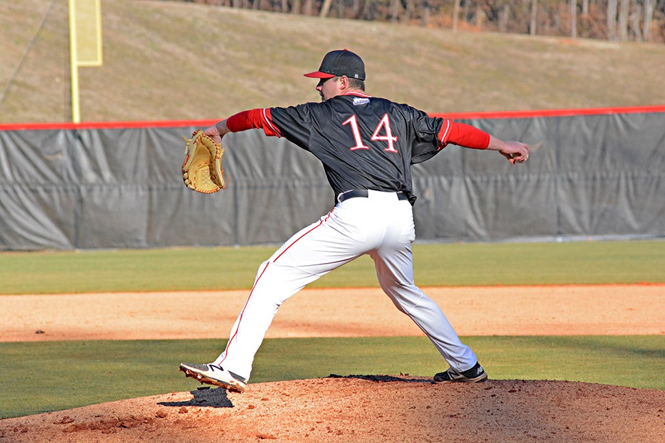Bryan College pitcher Stephen Chamblee struck out 13 Milligan batters in Friday's 8-2 win for the Lions.