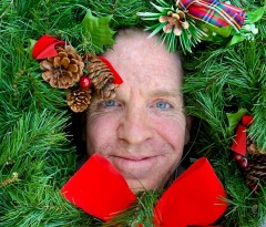 Dylan Kussman gets into character for a reading of Dylan Thomas' "A Child's Christmas in Wales." / Photo contributed by Dylan Kussman