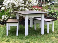 Furniture-building has become a diversion for the two Kennedy teens during the coronavirus pandemic. / Photo by Mark Kennedy