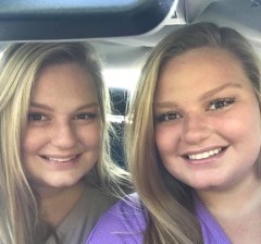 Contributed photo by Kaitlyn Hitch / Madison, left, and Kaitlyn Hitch ride together to UTC, where they both major in chemistry.