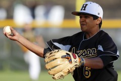 Staff file photo by C.B. Schmelter / Hixson's Manny Velazquez doubled twice in Thursday's non-district road win over Cleveland to bring his average over .500 on the season.