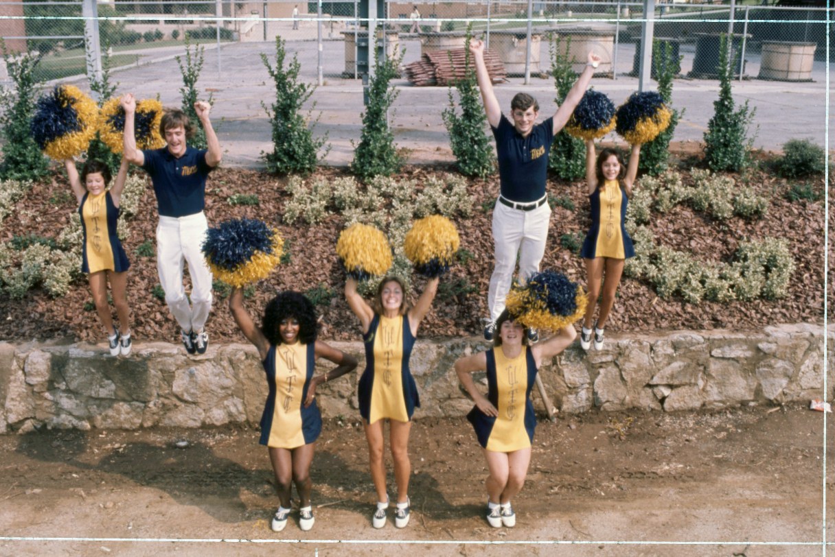 This 1975 photo of the University of Tennessee at Chattanooga cheerleaders was recently discovered in an old box of slides at the Chattanooga Times Free Press. Chattanooga News-Free Press photo via ChattanoogaHistory.com.