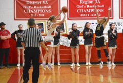 Staff photo by Patrick MacCoon / Whitwell junior Courtney Zensen shoots over a Clay County defender in Saturday's Class 1A sectional at Whitwell High School.