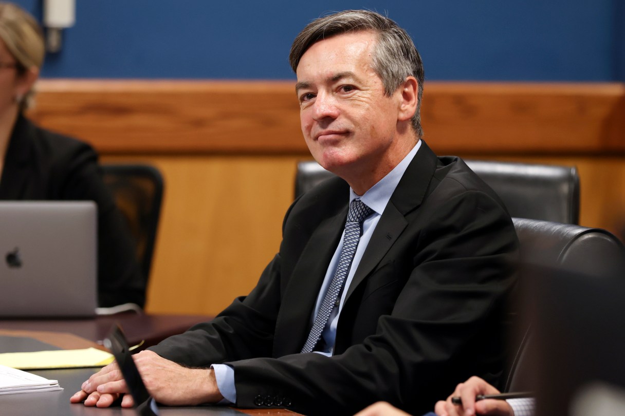 FILE - Lawyer Kenneth Chesebro, appears before Judge Scott MacAfee during a motions hearing on Oct. 10, 2023, in Atlanta. Jury selection is set to begin for Chesebro, the first defendant to go to trial in the Georgia case that accuses former President Donald Trump and others of illegally scheming to overturn the 2020 election in the state. (Alyssa Pointer/Pool Photo via AP, File)