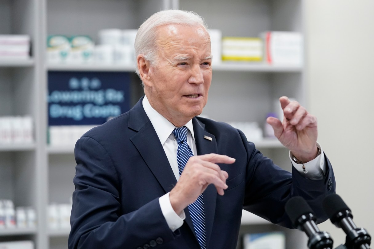 FILE - President Joe Biden speaks about prescription drug costs at the National Institutes of Health in Bethesda, Md., Dec. 14, 2023. (AP Photo/Andrew Harnik, File)