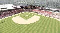 Contributed rendering / The planned new Chattanooga Lookouts stadium is shown in a January rendering. Bonds to help finance the $115 million ballpark were assigned a AAA rating by S&P Global.