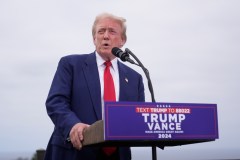 Republican presidential nominee former President Donald Trump speaks during a news conference held at Trump National Golf Club Los Angeles in Rancho Palos Verdes, Calif., Friday, Sept. 13, 2024. (AP Photo/Jae C. Hong)