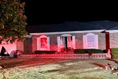 Chattanooga Fire Department / Chattanooga firefighters rescued an elderly woman from her burning home in the 7300 block of Midfield Drive on Friday night, Nov. 8, 2024.