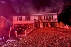 Chattanooga Fire Department / Firefighters work to extinguish a house fire in the 2000 block of North Concord Road in East Brainerd early Saturday morning, Dec. 7, 2024.