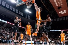 Tennessee Athletics photo by Andrew Ferguson / Tennessee sophomore forward Cade Phillips said Saturday’s 77-69 win at Texas A&M is a reflection of the continued growth by the Volunteers.
