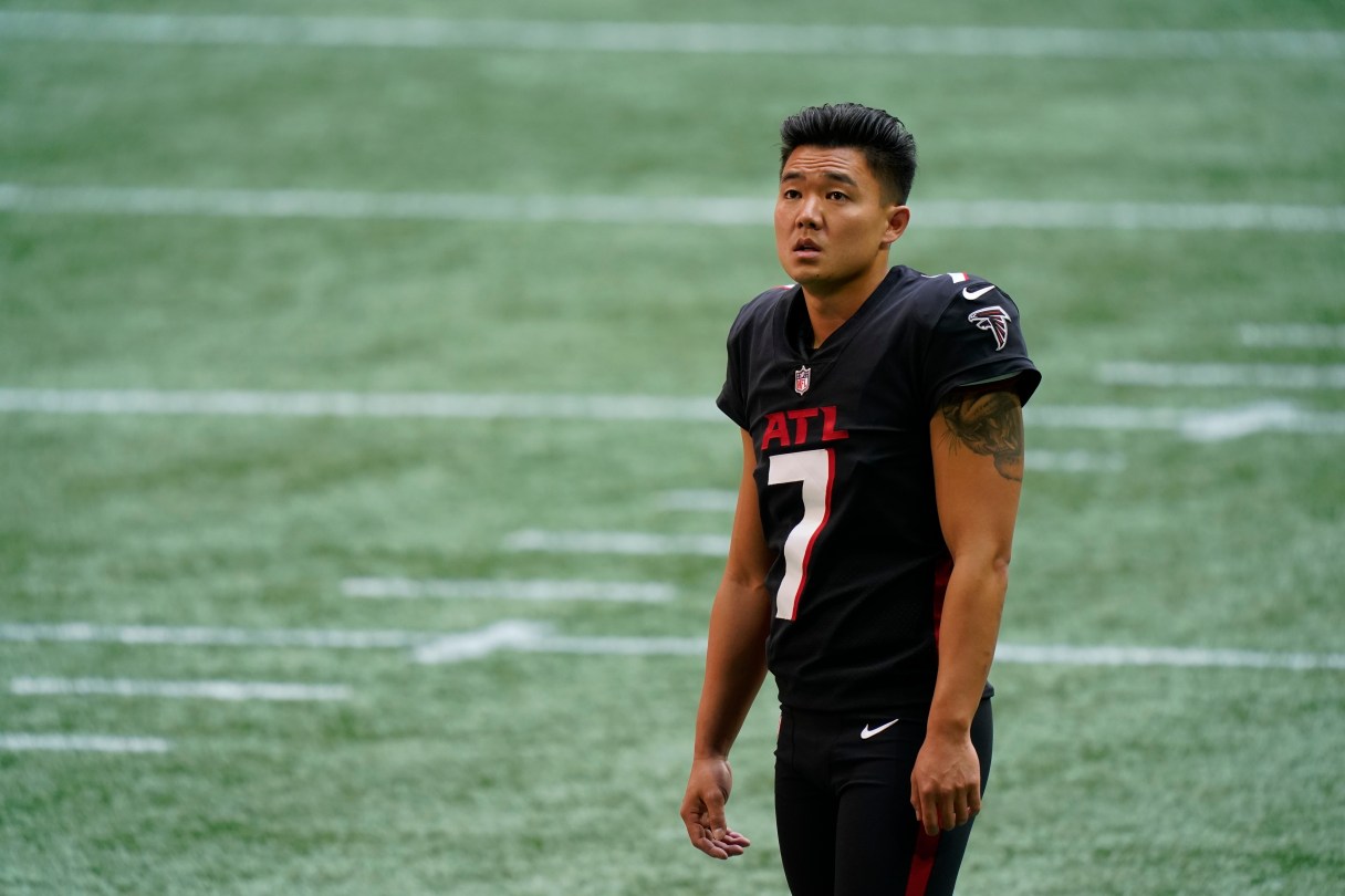 AP file photo by Brynn Anderson / Atlanta Falcons kicker Younghoe Koo was just 25-for-34 on field-goal attempts during the 2024 season, with his nine misses the most of his NFL career.