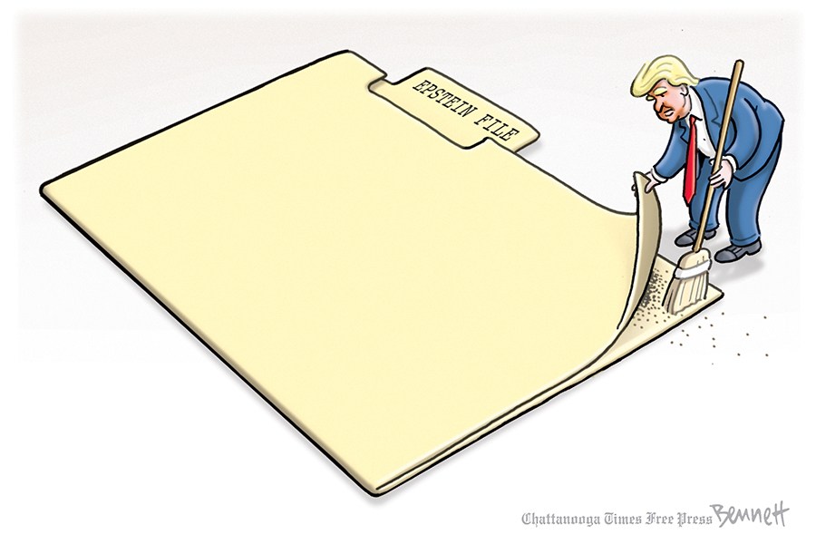 Clay Bennett's Times cartoon for August 23, 2025.