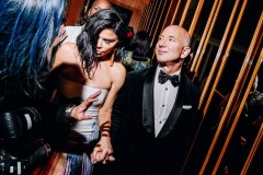 FILE — Jeff Bezos arrives with Lauren Sanchez at the Met Gala after party in New York on May 6, 2024. Bezos, the founder of Amazon and one of the world’s wealthiest people, is throwing his money and time into an artificial intelligence start-up that he will help manage as its co-chief executive. (Nina Westervelt/The New York Times)