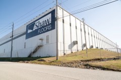 Staff Photo by Seth Carpenter / Shaw Industries Plant 47 is seen in Ringgold. The company says it invented a new test to eliminate PFAS from its supply chain.