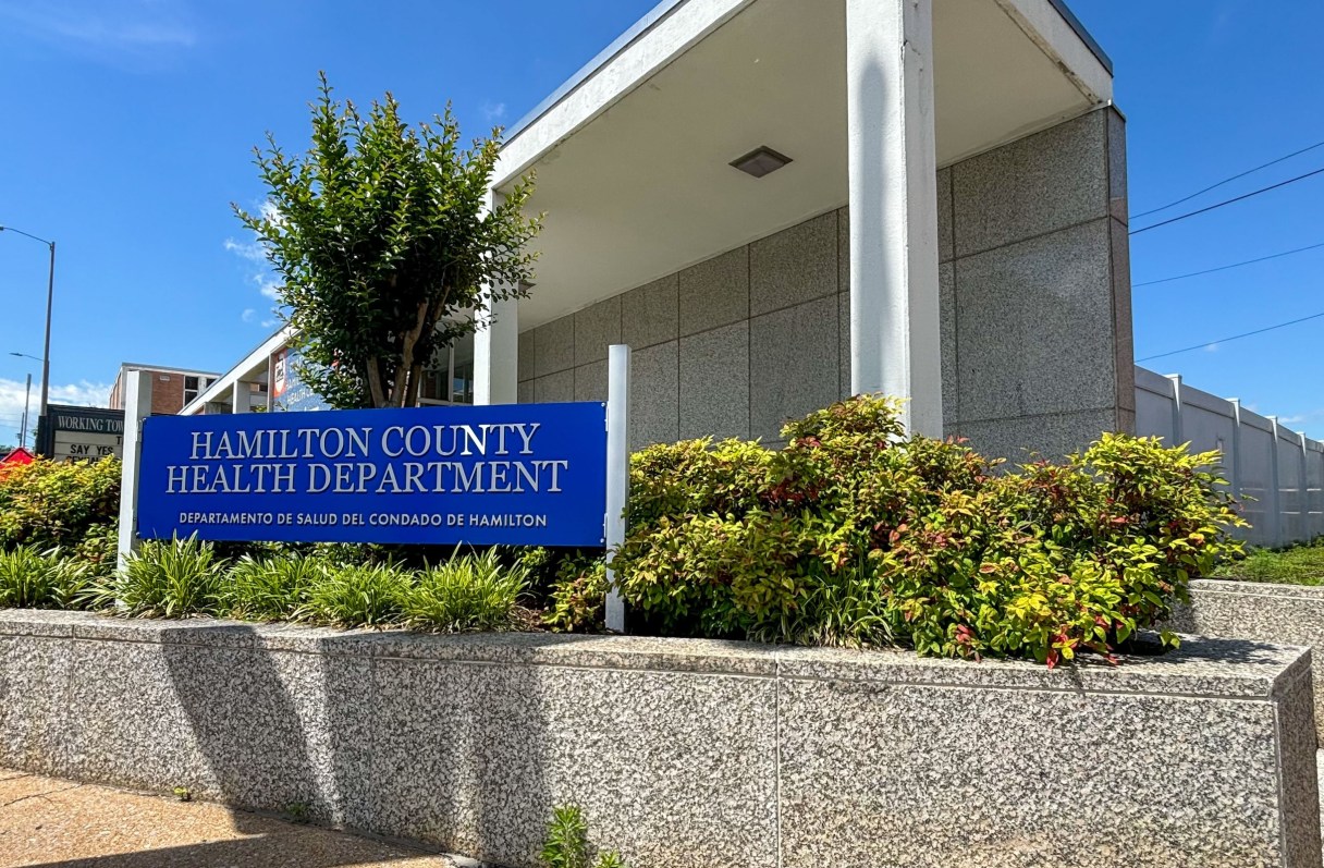 Staff photo / The Hamilton County Health Department's downtown building is pictured. A department spokesperson said it's important to practice flu prevention measures, such as maintaining good hand hygiene and staying home when you are sick.