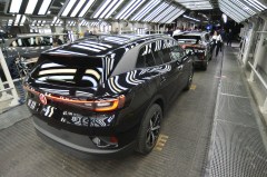 Staff file photo by Matt Hamilton / Visitors get a chance to look over the new vehicles during the launch celebration for the Volkswagen ID.4 electric SUV at the Chattanooga Volkswagen Assembly Plant. Volkswagen reported a 13% decline in overall sales for 2025 despite an increase in sales of the ID.4.