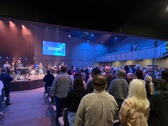 Staff photo / Church members of all different denominations gathered at City Church Chattanooga for a worship and prayer service to launch 21 days of prayer and fasting.