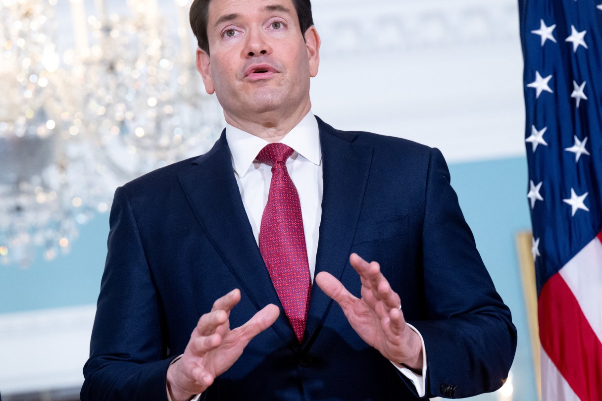 Photo by Saul Loeb via AFP/Getty Images/TNS / U.S. Secretary of State Marco Rubio speaks to the press as he greets Armenian Foreign Minister Ararat Mirzoyan prior to meetings at the State Department in Washington, D.C., on Jan. 13, 2026.