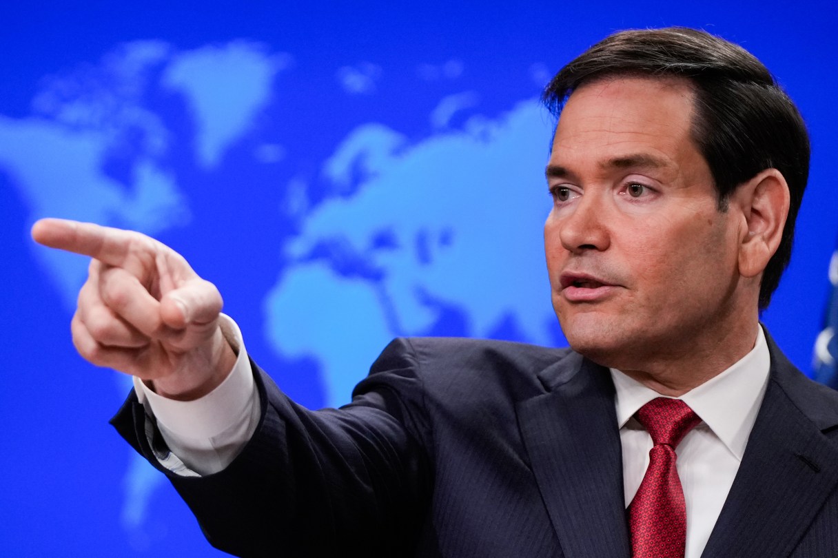 Secretary of State Marco Rubio speaks during a news conference at the State Department, Friday, Dec. 19, 2025, in Washington. (AP Photo/Julia Demaree Nikhinson)