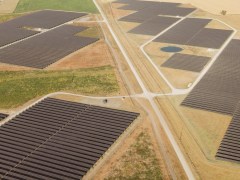 FILE — Roseland Solar and Storage facility in Riesel, Texas, Aug. 5, 2023. Solar power installations declined in the United States last year, as the Trump administration sought to impede the growth of renewable energy, according to an industry report released on Tuesday. (Mason Trinca/The New York Times)