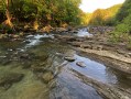 Staff file photo / The sun rises over Big Soddy Creek Gulf. While the popular Blue Hole at North Chickamauga Creek Gorge State Park is closed for about a year, there are still plenty of Chattanooga area spots to swim at this summer.
