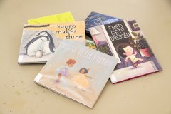 Staff Photo by Seth Carpenter / Books flagged by several libraries in southeast Tennessee following a state-initiated review of juvenile children's library sections sit inside the downtown branch of the Chattanooga Public Library on Wednesday, Mar. 4, 2026. The Chattanooga Public Library had not flagged these books.