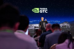 FILE — Jensen Huang, Nvidia’s chief executive, speaks at the GTC conference in San Jose, Calif., March 17, 2026. Huang made a bet years ago on computer chips that would be useful for building artificial intelligence. (Manuel Orbegozo/The New York Times)