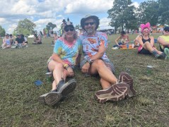 MTSU / Mary and Peter Emanuel relax at Bonnaroo Music & Arts Festival in Manchester, Tennessee, on June 13, 2026