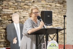 Staff Photo by Seth Carpenter / Sabrina Daniel, a candidate for the Hamilton County school board, speaks during a Republican rally at Chester Frost Park on Friday, June 5, 2026. The Hamilton County and North River Pachyderm Clubs hosted the rally.