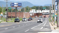 Staff photo by Matt Hamilton / Traffic travels along Rossville Boulevard on July 20, 2026. Hamilton County and Chattanooga are recommending the corridor for a federal revitalization tax incentive program.