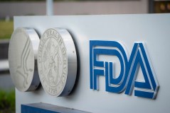 A sign for the Food And Drug Administration is seen outside of the headquarters on July 20, 2020, in White Oak, Maryland. (Sarah Silbiger/Getty Images/TNS)