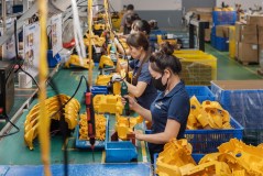 FILE — Workers assemble vacuum cleaners at a Techcom Industry factory on the outskirts of Hanoi, Vietnam, on May 29, 2026. Doing business in a more dangerous and unpredictable world will cost more, pushing up the price of everything from food to electronics. (Linh Pham/The New York Times)