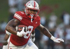 Staff photo by Matt Hamilton / Baylor senior linebacker Khori Faulkner returns a recovered loose ball during the Red Raiders' home game against Brentwood Academy on Thursday night at Heywood Stadium.