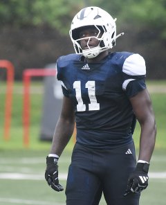 Staff photo by Matt Hamilton / Jestin Gilmore is among the defensive linemen who should help UTC have a more potent pass rush this fall
