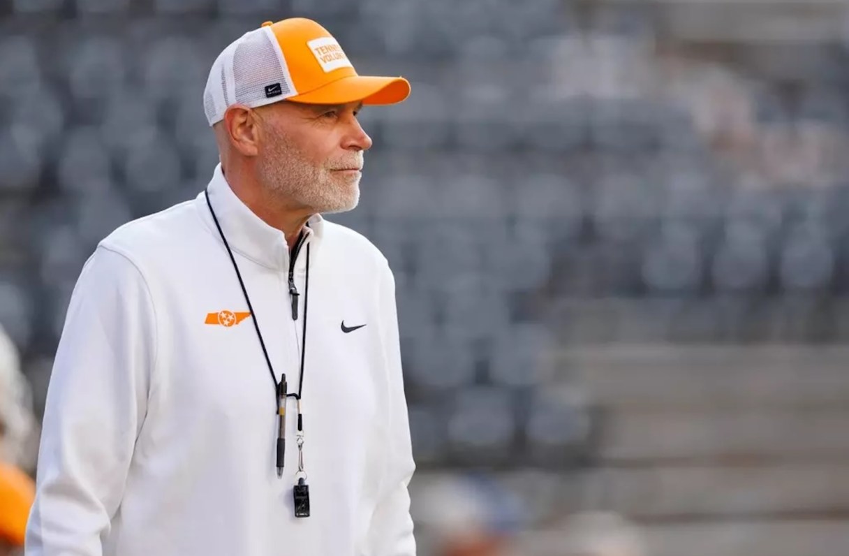 Tennessee Athletics photo by Kate Luffman / Tennessee first-year defensive coordinator Jim Knowles will make his debut Saturday afternoon when the 20th-ranked Volunteers host Furman.