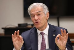 Photo by Patrick T. Fallon/AFP via Getty Images/TNS / Medicare and Medicaid Administrator Mehmet Oz speaks during a press conference to discuss fraud prevention Jan. 9, 2026, in Los Angeles.