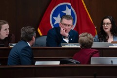 Martin B. Cherry/Nashville Banner / State Rep. Ryan Williams, R-Cookeville, presides over a House Finance, Ways and Means Subcommittee meeting.