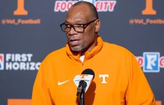 Tennessee Athletics photo / Tennessee third-year linebackers coach William Inge was hospitalized Thursday, two days before the No. 14 Volunteers host No. 1 Texas.