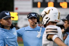 Staff File Photo / Walker Valley football coach Drew Akins, center, is 52-34 in eight years leading the Mustangs. That includes this season's 4-1 start in which they turned things around quickly after a 28-point loss to Cleveland in the opener.