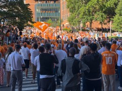 Staff photo by Stephen Hargis / A massive crowd of University of Tennessee football fans showed up early to make it through extra security Saturday due to President Donald Trump attending the game against No. 1-ranked Texas.