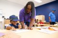 Staff Photo by Seth Carpenter / Assistant teacher Sakenya Jenkins works with a student in a Chattanooga Head Start class at James A. Henry Elementary School on Friday, Sept. 4, 2026.